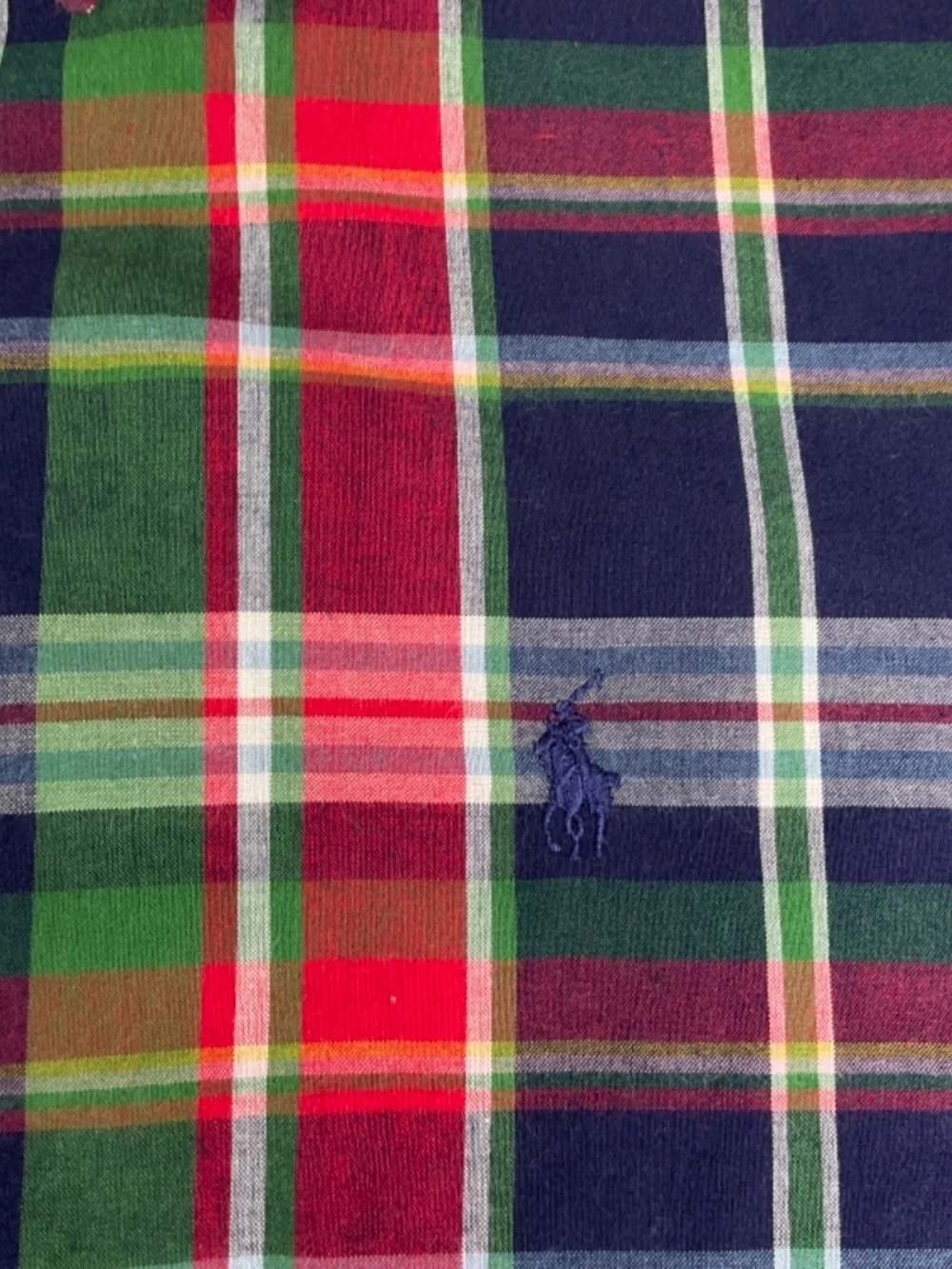 Polo Ralph Lauren Boy’s large (L) classic plaid multi-color (123)